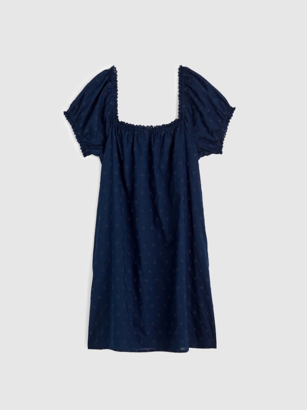 Madewell The Chateau Minidress in Deep Indigo